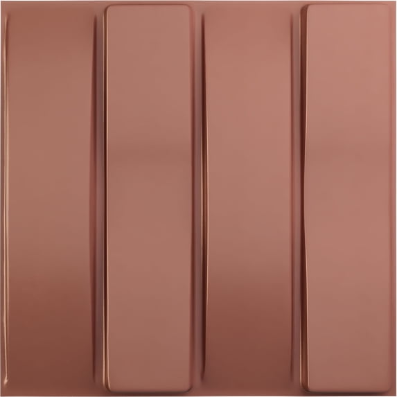 19 5/8"W x 19 5/8"H Caputo EnduraWall Decorative 3D Wall Panel, Universal Pearl Metallic Champagne Pink (Covers 2.67 Sq. Ft.)