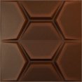 thumbnail image 1 of 19 5/8"W x 19 5/8"H Colony EnduraWall Decorative 3D Wall Panel, Universal Aged Metallic Rust (Covers 2.67 Sq. Ft.), 1 of 6