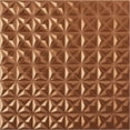 thumbnail image 1 of 19 5/8"W x 19 5/8"H Coralie EnduraWall Decorative 3D Wall Panel, Bright Coat Copper (Covers 2.67 Sq. Ft.), 1 of 6