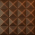 thumbnail image 1 of 19 5/8"W x 19 5/8"H Cornelia EnduraWall Decorative 3D Wall Panel, Universal Aged Metallic Rust (Covers 2.67 Sq. Ft.), 1 of 5