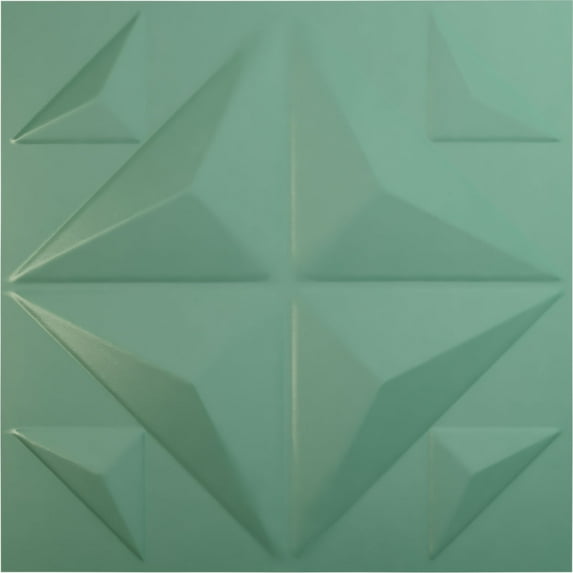 19 5/8"W x 19 5/8"H Crystal EnduraWall Decorative 3D Wall Panel, Universal Pearl Metallic Sea Mist (Covers 2.67 Sq. Ft.)