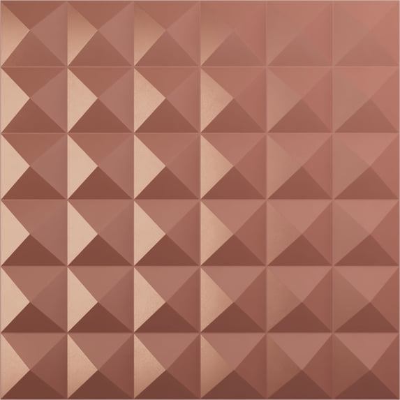 19 5/8"W x 19 5/8"H Damon EnduraWall Decorative 3D Wall Panel, Universal Pearl Metallic Champagne Pink (Covers 2.67 Sq. Ft.)