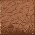 thumbnail image 1 of 19 5/8"W x 19 5/8"H Elwod EnduraWall Decorative 3D Wall Panel, Bright Coat Copper (Covers 2.67 Sq. Ft.), 1 of 6