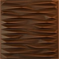 thumbnail image 1 of 19 5/8"W x 19 5/8"H Enterprise EnduraWall Decorative 3D Wall Panel, Universal Aged Metallic Rust (Covers 2.67 Sq. Ft.), 1 of 6