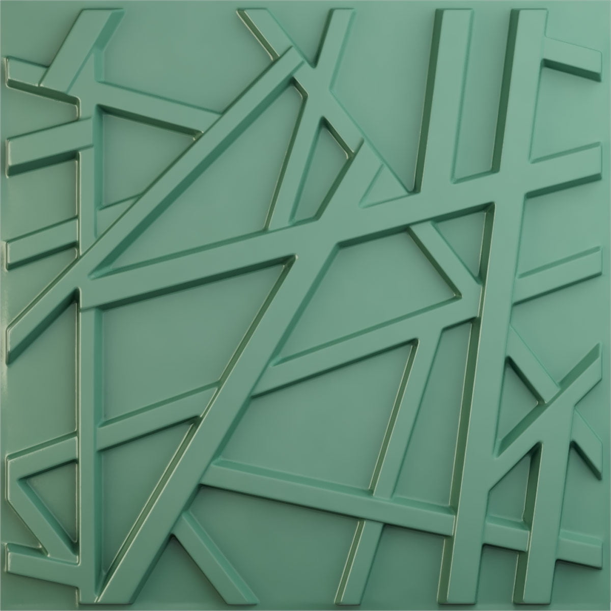 19 5/8"W x 19 5/8"H Evergreen EnduraWall Decorative 3D Wall Panel, Universal Pearl Metallic Sea Mist (Covers 2.67 Sq. Ft.)