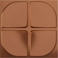 thumbnail image 1 of 19 5/8"W x 19 5/8"H Franklin EnduraWall Decorative 3D Wall Panel, Bright Coat Copper (Covers 2.67 Sq. Ft.), 1 of 6