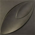 thumbnail image 1 of 19 5/8"W x 19 5/8"H Iris EnduraWall Decorative 3D Wall Panel, Universal Aged Metallic Weathered Steel (Covers 2.67 Sq. Ft.), 1 of 6