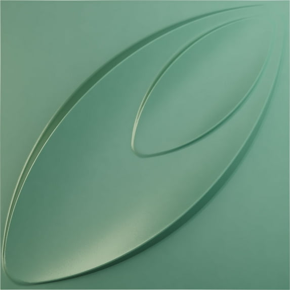 19 5/8"W x 19 5/8"H Iris EnduraWall Decorative 3D Wall Panel, Universal Pearl Metallic Sea Mist (Covers 2.67 Sq. Ft.)