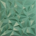 thumbnail image 1 of 19 5/8"W x 19 5/8"H Leto EnduraWall Decorative 3D Wall Panel, Universal Pearl Metallic Sea Mist (Covers 2.67 Sq. Ft.), 1 of 6
