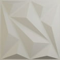 thumbnail image 1 of 19 5/8"W x 19 5/8"H Marquise EnduraWall Decorative 3D Wall Panel, UltraCover Satin Blossom White (Covers 2.67 Sq. Ft.), 1 of 6
