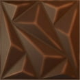 thumbnail image 1 of 19 5/8"W x 19 5/8"H Marquise EnduraWall Decorative 3D Wall Panel, Universal Aged Metallic Rust (Covers 2.67 Sq. Ft.), 1 of 6