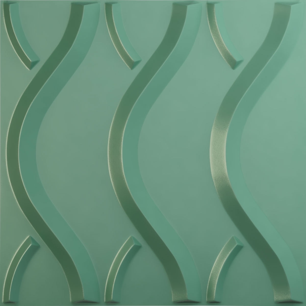 19 5/8"W x 19 5/8"H Nexus EnduraWall Decorative 3D Wall Panel, Universal Pearl Metallic Sea Mist (Covers 2.67 Sq. Ft.)