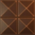 thumbnail image 1 of 19 5/8"W x 19 5/8"H Richmond EnduraWall Decorative 3D Wall Panel, Universal Aged Metallic Rust (Covers 2.67 Sq. Ft.), 1 of 6