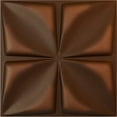 thumbnail image 1 of 19 5/8"W x 19 5/8"H Riley EnduraWall Decorative 3D Wall Panel, Universal Aged Metallic Rust (Covers 2.67 Sq. Ft.), 1 of 6