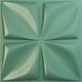 thumbnail image 1 of 19 5/8"W x 19 5/8"H Riley EnduraWall Decorative 3D Wall Panel, Universal Pearl Metallic Sea Mist (Covers 2.67 Sq. Ft.), 1 of 6
