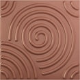 thumbnail image 1 of 19 5/8"W x 19 5/8"H Spiral EnduraWall Decorative 3D Wall Panel, Universal Pearl Metallic Champagne Pink (Covers 2.67 Sq. Ft.), 1 of 6