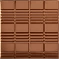 thumbnail image 1 of 19 5/8"W x 19 5/8"H Stacked EnduraWall Decorative 3D Wall Panel, Bright Coat Copper (Covers 2.67 Sq. Ft.), 1 of 6