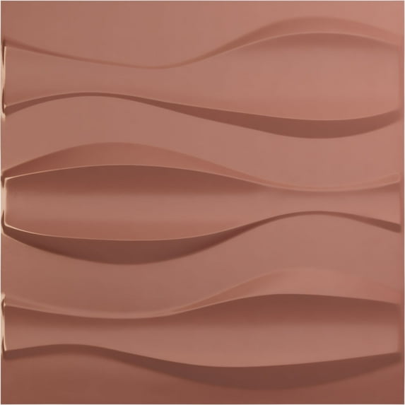 19 5/8"W x 19 5/8"H Thompson EnduraWall Decorative 3D Wall Panel, Universal Pearl Metallic Champagne Pink (Covers 2.67 Sq. Ft.)