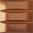 thumbnail image 1 of 19 5/8"W x 19 5/8"H Traditional EnduraWall Decorative 3D Wall Panel, Bright Coat Copper (Covers 2.67 Sq. Ft.), 1 of 6