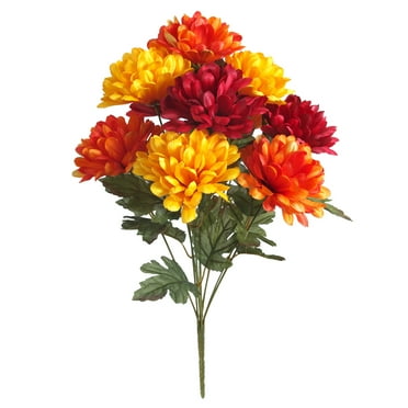 19.5" Basic Mum Mix Bush by Ashland® - Fall Floral for Crafts and Home Decor