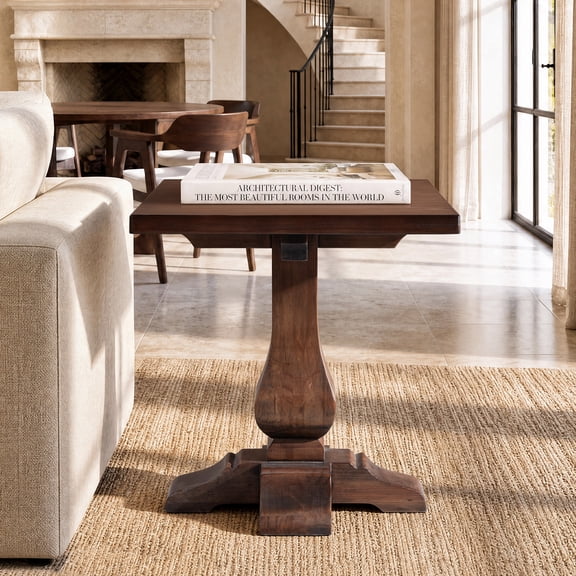 19.5 Inch End Table Java Reclaimed, Brown, Wood
