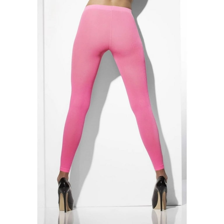 Opaque Footless Tights Adult Neon Green Opaque Footless Tights Adult Neon Green