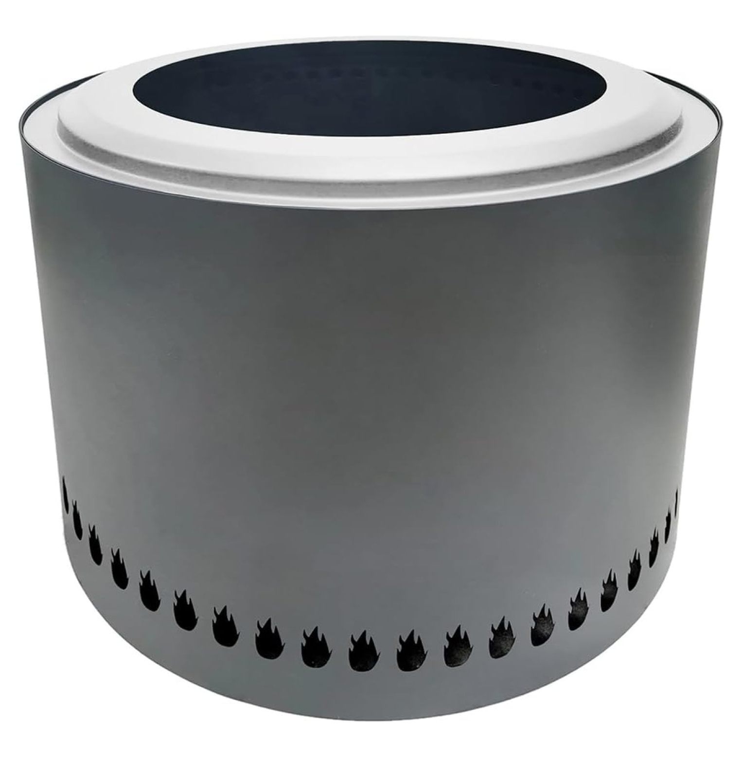 19.5" Smokeless Outdoor Wood Burning Portable Firepit Stainless Steel