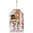 thumbnail image 1 of 19.5" Snowmen Merry Christmas Wall Sign, 1 of 7