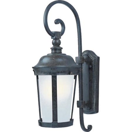 19.5 in. Dover LED 1-Light Outdoor Wall Lantern, Bronze