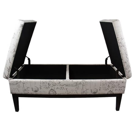 19.5 in. Old World Dual Lift Storage Bench