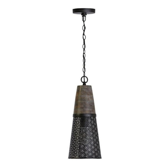 19.5 inch 1 Light Pendant in Urban/Industrial Style 7.75 High By 19.5 Wide-Barn House Finish Bailey Street Home 309-Bel-4259208