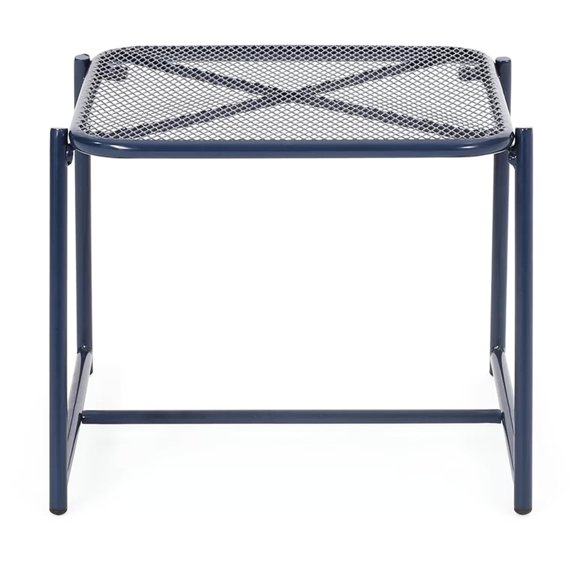 19.50" W Side Table with Mesh Design / Suits Outdoor Spaces