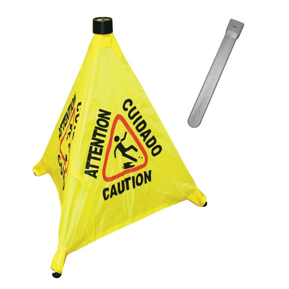 19.50 inch pop-up safety cone with storage tube, comes in each