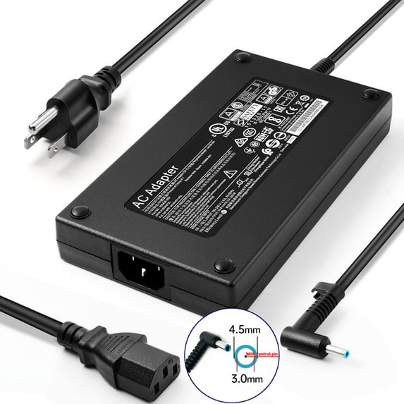 19.5V 10.3A 200W 4.5mm*3.0mm Laptop AC Adapter Charger for HP 16-a0000ur 16-a0001la 16-a0521na 16-a0577nz 16-A0075CL 16-a0000nv 16-a0006np 16-a0262ng 16-A0059CL 15-dc0053nr 815680-003 16-a0604nz