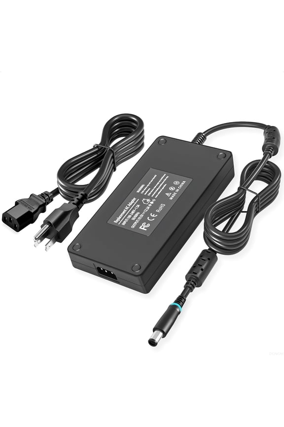 19.5V 12.3A 240W AC Adapter for Dell Alienware M15 R2 R3 13 15 17 M17 M11X M17X M18X R2 R3 R4 R5 G3 G5 G7 Precision M6500 M6600 M6700 M6800 M6400 LA240PM160 Laptop Power Supply Cord