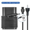thumbnail image 1 of 19.5V 2.31A 45W 4.5mm*3.0mm Laptop AC Adapter Charger for Dell Inspiron 13 7368 7378 P69G P57G P69G P83G P91G,15R-5520 5521 5368 5378 5379 7347 7348 7352 7353 7359 7368 2in1, 1 of 6