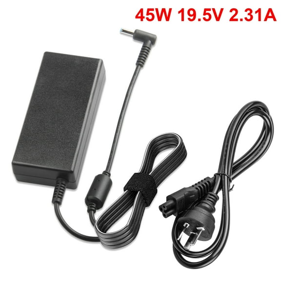 19.5V 2.31A 45W Ac Laptop Charger for HP 741727-001 740015-003 HSTNN-DA40 Adapter Blue Tip 4.5 X 3mm with Notebook Computer PC Power Cord Supply Source Plug