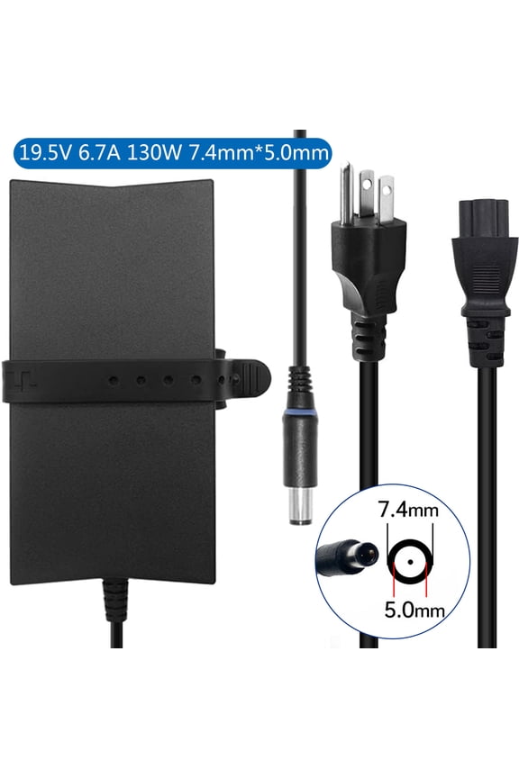 19.5V 6.7A 130W 7.4mm*5.0mm Laptop AC Adapter Charger for Dell Alienware M14x R2 R2 R3 13 15 17 M17 M11X M15X M11xR2 13 R2 P56G P56G001 M14x R3 m15 m15 R2 R3 P87F P79F001 M17 R1 R2 R3 R4 R5 M17X R2