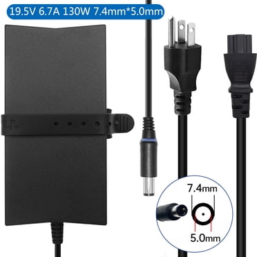 Lot Of 10 Dell 130W 19.5V 6.7A Laptop AC Adapters – 7.4mm Tip, With Power Cords, Used