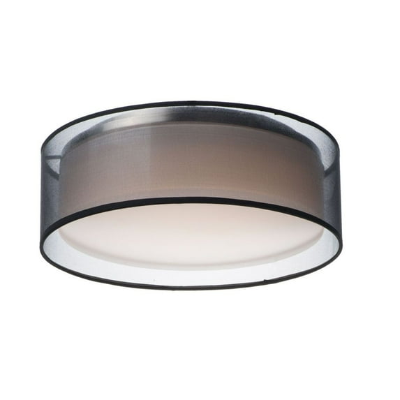 10220BO Maxim Lighting Prime-19.5W 3 LED Flush Mount-16 Inches wide by 5.5 inches high-Black Organza Finish