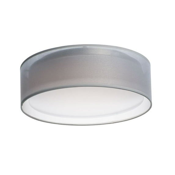10220WO Maxim Lighting Prime-19.5W 3 LED Flush Mount-16 Inches wide by 5.5 inches high-White Organza Finish