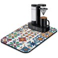 thumbnail image 1 of 19.5x12in Mexican Coffee Drying Mat High Performance Diatom Mud Dish Pad Must have Kitchen Gadget for a Clean, Dry, Coffee Mat and Orderly Counter, 1 of 7