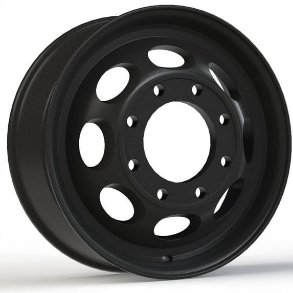 19.5x6.75 Vision 181 Hauler Dually Inner Matte Black Wheel 8x210 (102mm)
