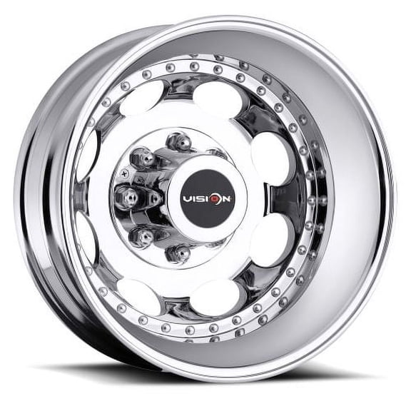 19.5x6.75 Vision 181 Hauler Dually Rear Chrome Wheel 8x200 (-143mm)