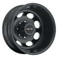 thumbnail image 1 of 19.5x6.75 Vision 181 Hauler Dually Rear Matte Black Wheel 8x170 (-143mm), 1 of 2