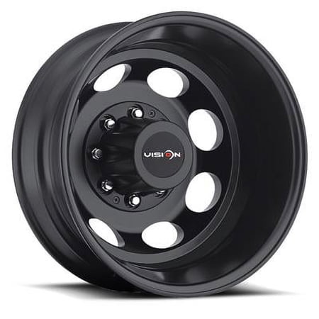 19.5x6.75 Vision 181H Hauler Duallie Matte Blk Rr Wheel 8x170 (-143mm)