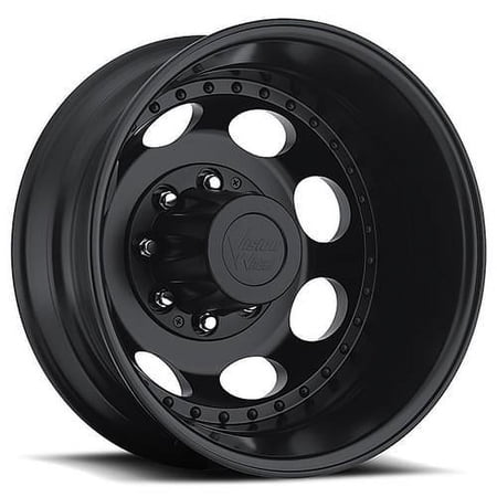 19.5x6.75 Vision 181H Hauler Duallie Matte Blk Rr Wheel 8x210 (-143mm)