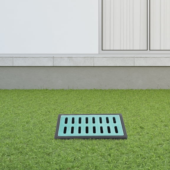 19.6*11.8*23.6inch Grey&Green Catch Basin Large Catch Basin for Yard Downspout Lawn Municipal Pipeline