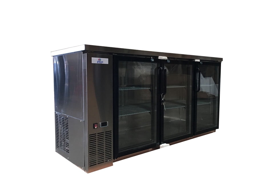 19.6 Cu Ft Beer Back Bar Cooler Commercial Refrigerator glass door beverage