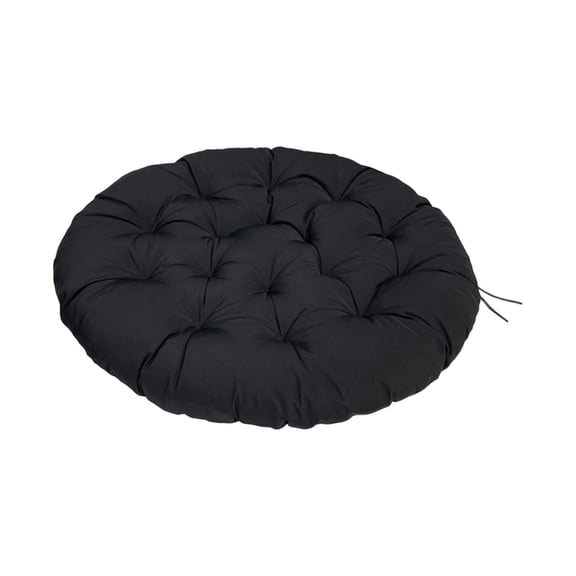 19.6 Inch Water Resistant Papasan Cushion, 1 Pc Rocker Chair Pads, Hammock Seating Cushion for Hanging Egg Chair Folding Garden Sofa Patio Garden Swing Chair, Black